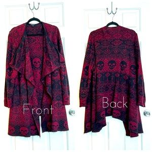 Torrid Christmas Skull Cover Sweater